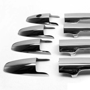 Honda Civic Door Handle Cover - Omac - Stainless Steel, 8 Pcs - Gloss Silver - '06-'11